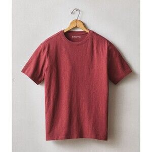 American Giant T-Shirt Mens XL Oxblood Red Slub Knit Short Sleeve Crew Tee NEW